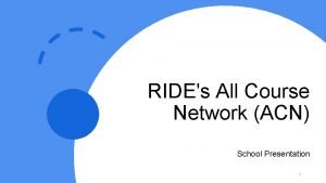 All course network ri