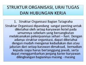 Tugas dan tanggung jawab floor supervisor