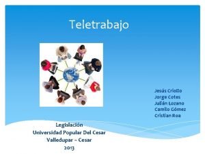 Teletrabajo Jess Criollo Jorge Cotes Julin Lozano Camilo