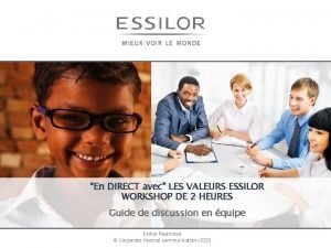 Valeurs essilor