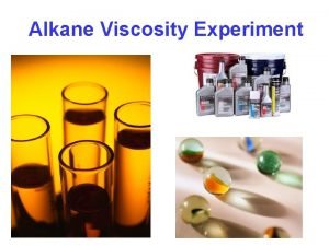Viscosity marble experiment