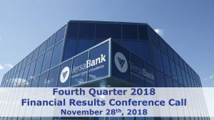 Fourth Quarter 2018 Financial Results Conference Call November