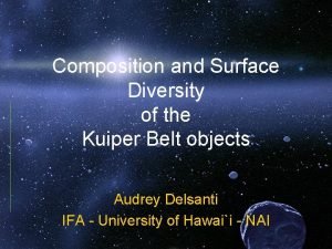 Composition and Surface Diversity of the Kuiper Belt