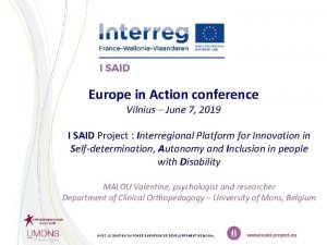 Europe in Action conference Vilnius June 7 2019