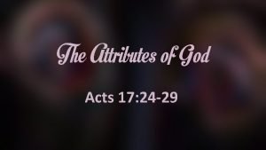 17 attributes of god