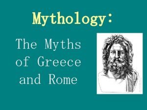 Myths of greece and rome