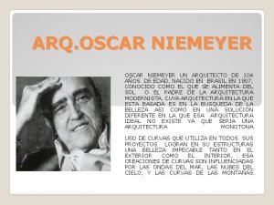 Oscar niemeyer biografia