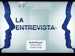 UNIVERSIDAD DE LOS ANDES MAESTRIA EN EDUC MENCIN
