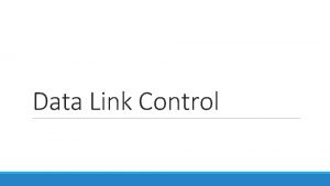 Pengertian data link control