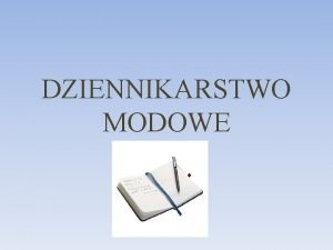 Dziennikarz modowy