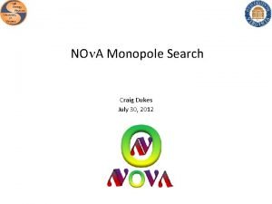 NOn A Monopole Search Craig Dukes July 30