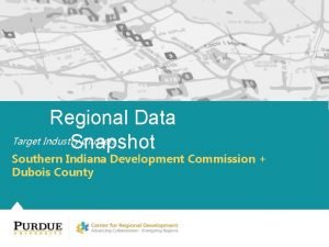 Regional Data Target Industry Clusters Snapshot Southern Indiana