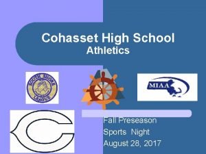 Sports physical cohasset