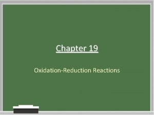 Chapter 19 review oxidation reduction reactions answers