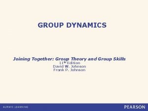 Joining together group theory and group skills