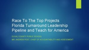 Race To The Top Projects Florida Turnaround Leadership