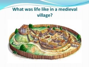Medieval village diagram