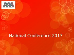 National Conference 2017 Clive Dickin National Director Association
