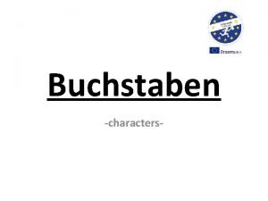 Characters buchstaben