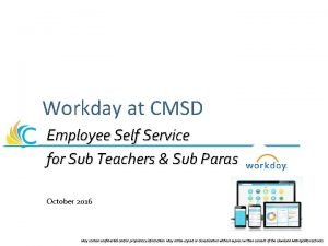 Workday cmsd