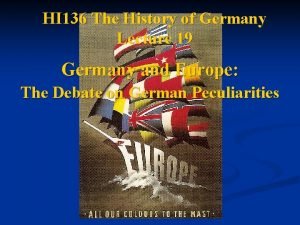 HI 136 The History of Germany Lecture 19