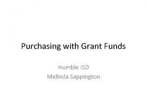 Humble isd purchasing