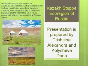 The Kazakh Steppe also called the Great Dala