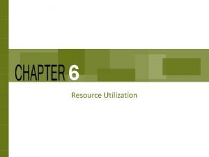The resource requirements plan illustrates