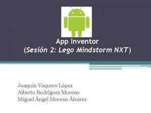 App inventor lego mindstorm ev3