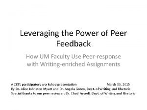 Um peer review
