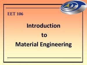EET 106 Introduction to Material Engineering THE MARS