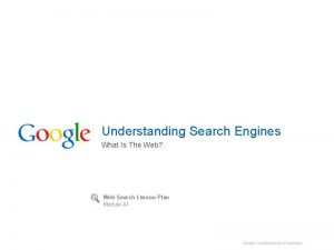 Understanding Search Engines What Is The Web Web