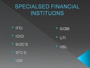 Objects of ifci