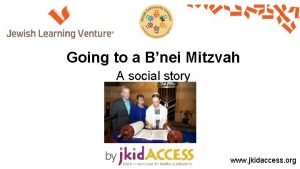 Going to a Bnei Mitzvah A social story