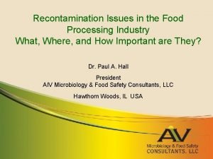 What is recontamination