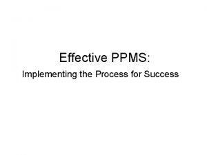 Ppms certification