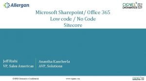 Microsoft Sharepoint Office 365 Low code No Code