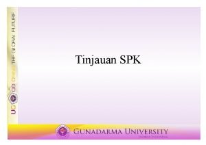 Tujuan spk Tujuan spk