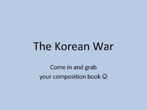 Causes of korean war