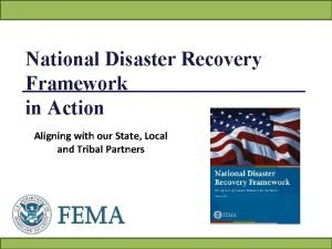 National disaster recovery framework