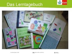 Das Lerntagebuch Ernst Klett Verlag Gmb H Stuttgart