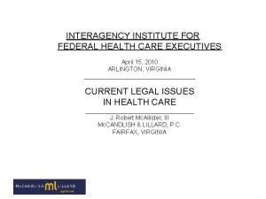 Interagency institute for federal health care executives