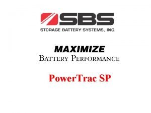 Power Trac SP Power Trac SP Motive Battery