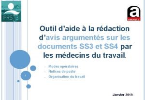 Outil daide la rdaction davis arguments sur les