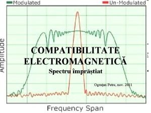 COMPATIBILITATE ELECTROMAGNETIC Spectru mprtiat Ogruan Petre nov 2011