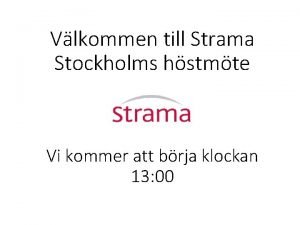 Strama självdeklaration stockholm Strama självdeklaration stockholm