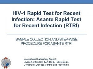 Asante test kits