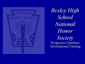 Bexley High School National Honor Society Prospective Members