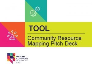 Community resource mapping template