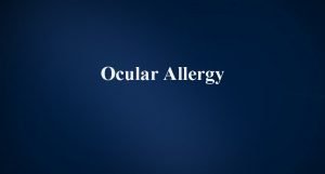 Ocular Allergy Limbal involvement in vernal keratoconjunctivitis limbal